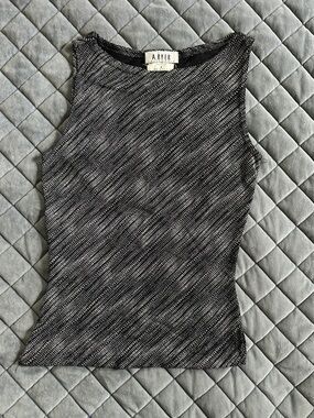 A. Byer Vintage Textured Sleeveless Tank